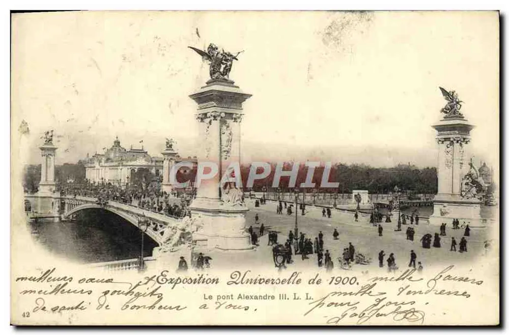 पुल अलेक्जांड्र तीसरा — 1900 के विश्व प्रदर्शनी — एल. एल. संख्या 42 - आगे
