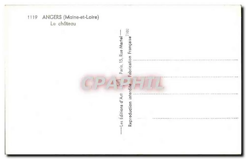 Angers (Maine-et-Loire) — O castelo — Éditions d'Art - Verso
