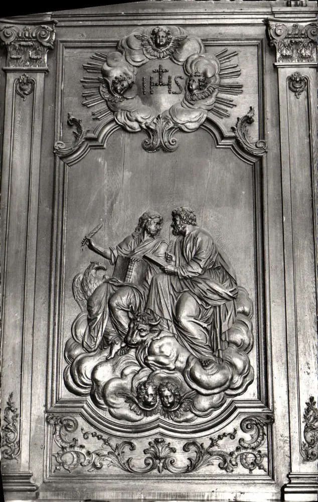 Kirche der Dominikaner — Detail der Holzschnitzerei — Colmar (Haut-Rhin) - Vorderseite