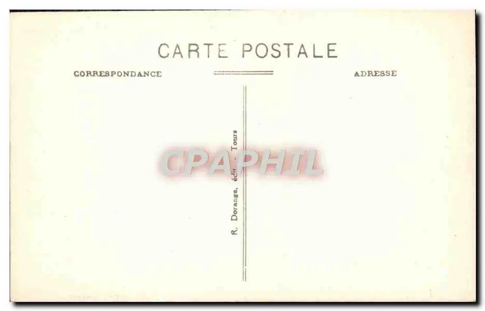Richelieu (Loir-et-Cher) — O Castelo — O Dôme — editor R. Dorance, Tours - Verso