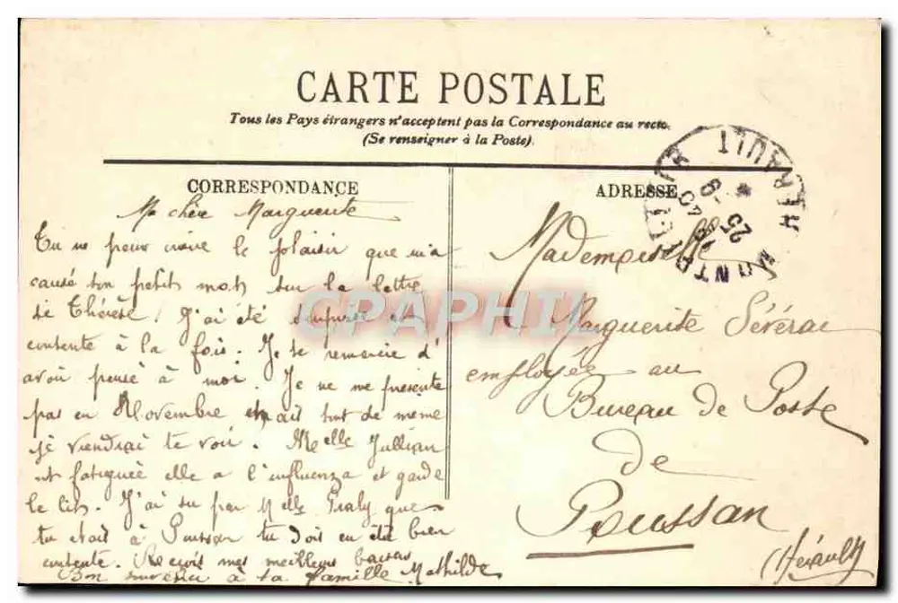 Montpellier — Die Gärten und ersten Arcaden des Aquädukts — LL. - Rückseite