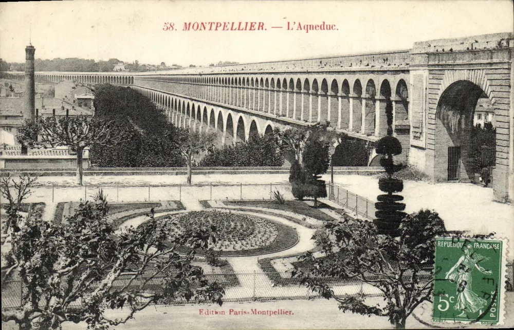 Montpellier — O Aqueduto — Edição Paris-Montpellier, n°58 - Frente