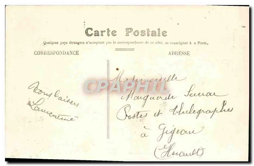 Montpellier — O Aqueduto — Edição Paris-Montpellier, n°58 - Verso