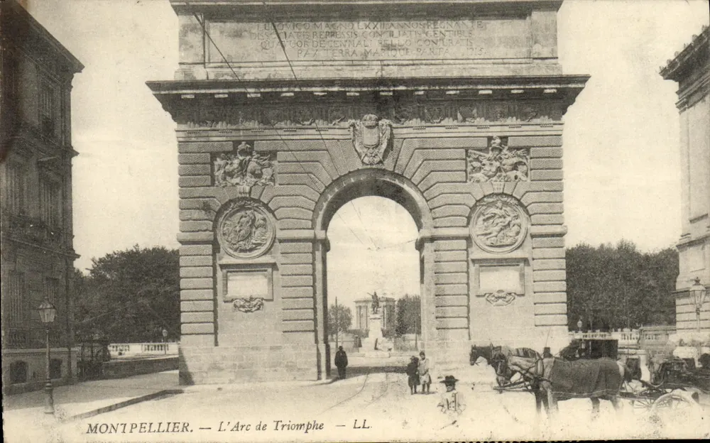 Montpellier — O Arco do Triunfo — LL. - Frente