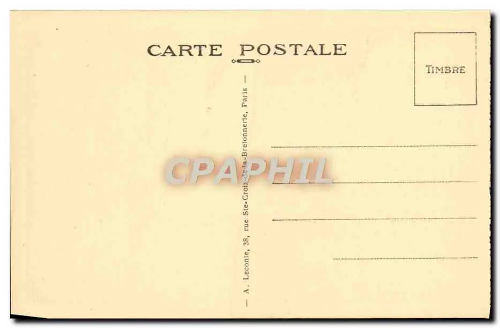 Malmaison (S.-et-O.) — Die Speisekammer und die Tischdekorationen — A. Leconte, Paris - Rückseite