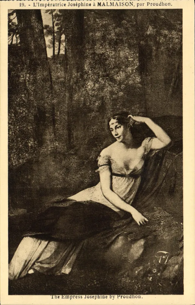A Imperatriz Joséphine em MALMAISON — por Proudhon — edição A. Leconte, Paris - Frente