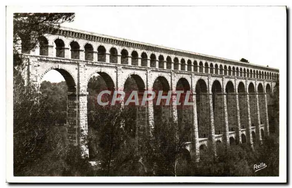 Aqueduto de Roquefavour — Aix-en-Provence — Cliché Rella - Frente