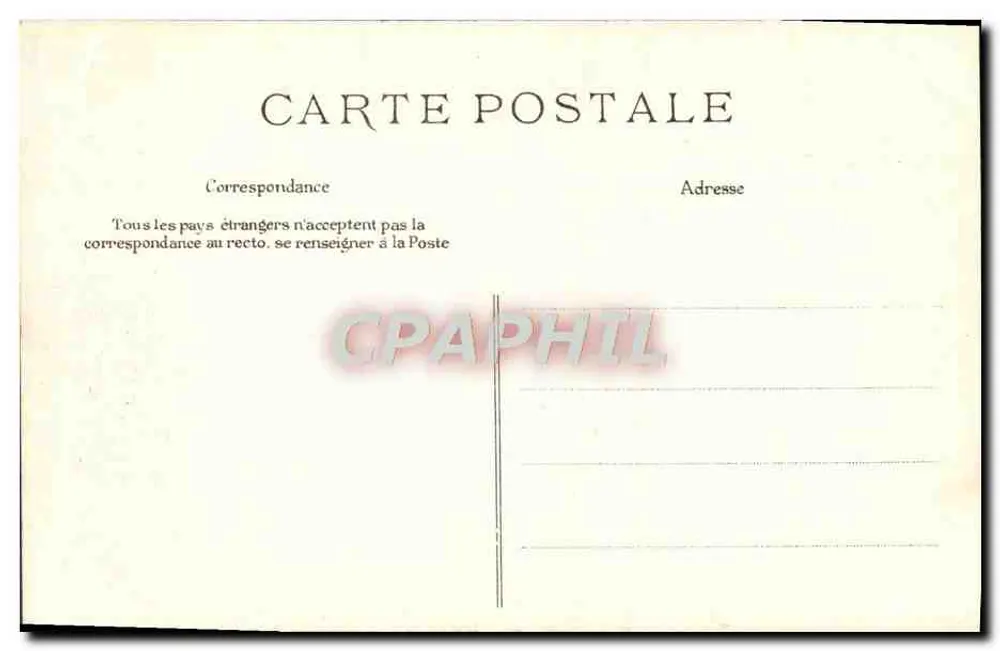 Las Fontainebleau — Centaur — Wyd. SIRANT PARIS - Rewers