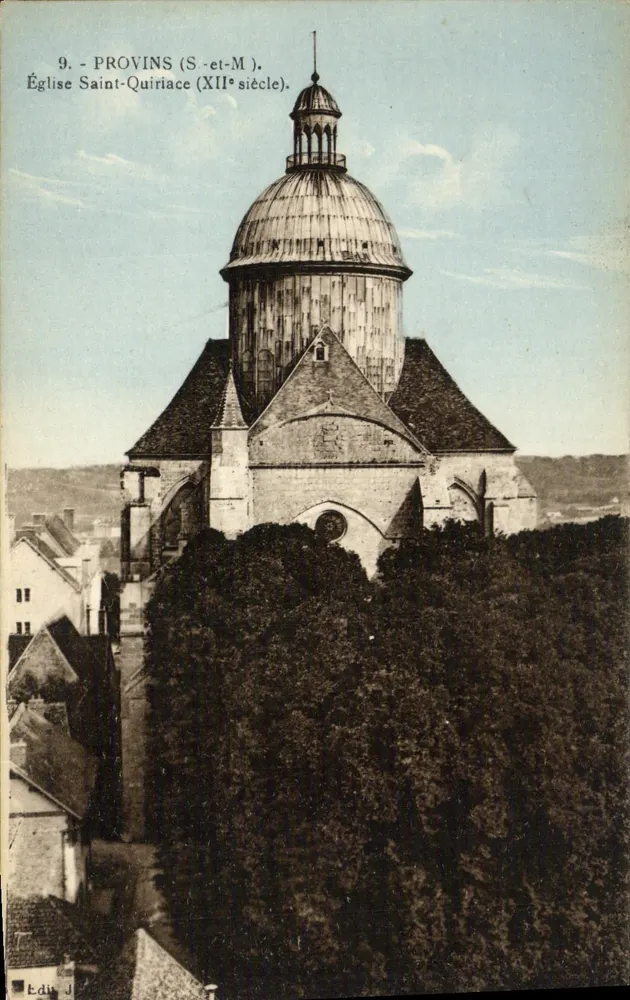 Provins (S.-et-M.) — Igreja de São Quiriace (século XII) — J. Bourgogne, editor em Château-Thierry - Frente