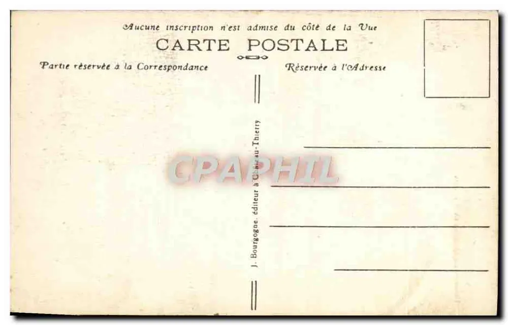 Provins (S.-et-M.) — Igreja de São Quiriace (século XII) — J. Bourgogne, editor em Château-Thierry - Verso