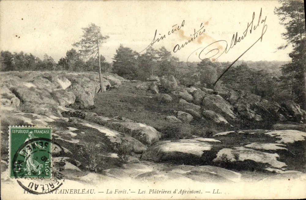 Fontainebleau — Die Forêt — Les Plâtrières d'Aprémont — LL. — N°110 - Vorderseite