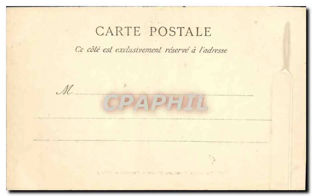 Forêt de Fontainebleau — Fontaine d'Orly — unbekannter Verlag, Seriennummer 16 - Rückseite