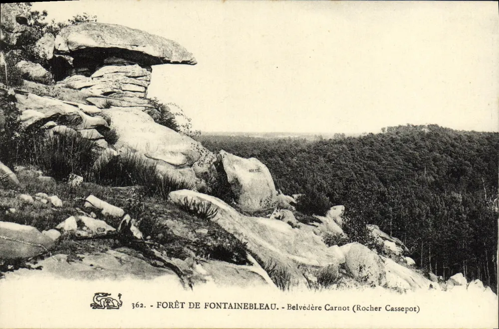 Forêt de Fontainebleau — Belvédère Carnot (Rocher Cassepot) — Nr. 362 - Vorderseite