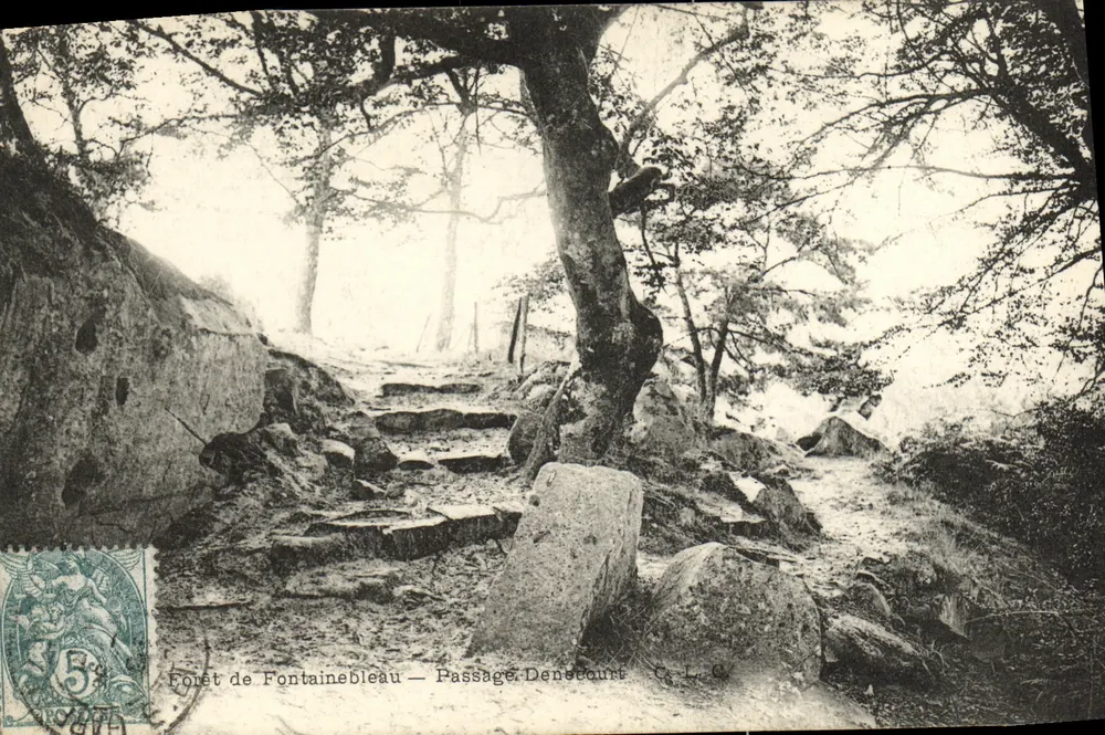 Floresta de Fontainebleau — Passagem Deneucourt — C. L. C. - Frente
