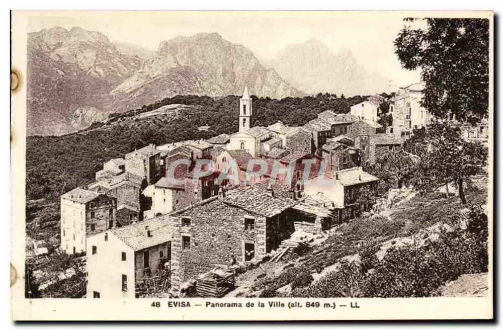 Evissa — Panorama da Cidade (alt. 849 m.) — LL - Frente