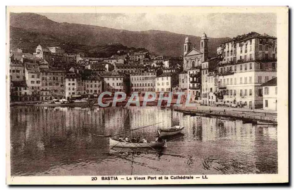 Bastia — Der alte Hafen und die Kathedrale — LL - Vorderseite