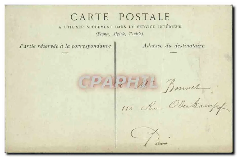 NICE — De Prefectuur, Oud Paleis van de Koninklijke Familie — Collecties ND Fot - Achterkant