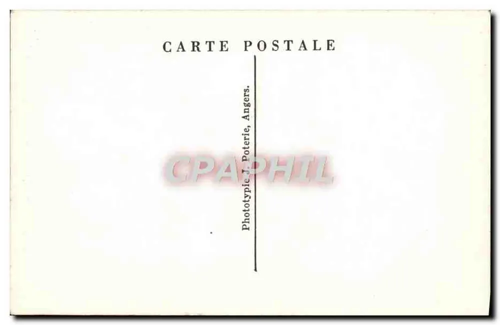 Angers — A Cadeira da Catedral — P.C. - Verso