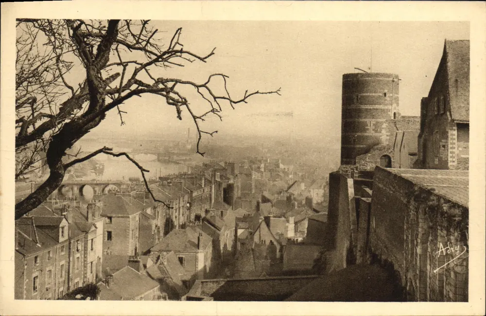 Angers - Vista tirada do Castelo — A. Bregger irmãos, Paris - Frente