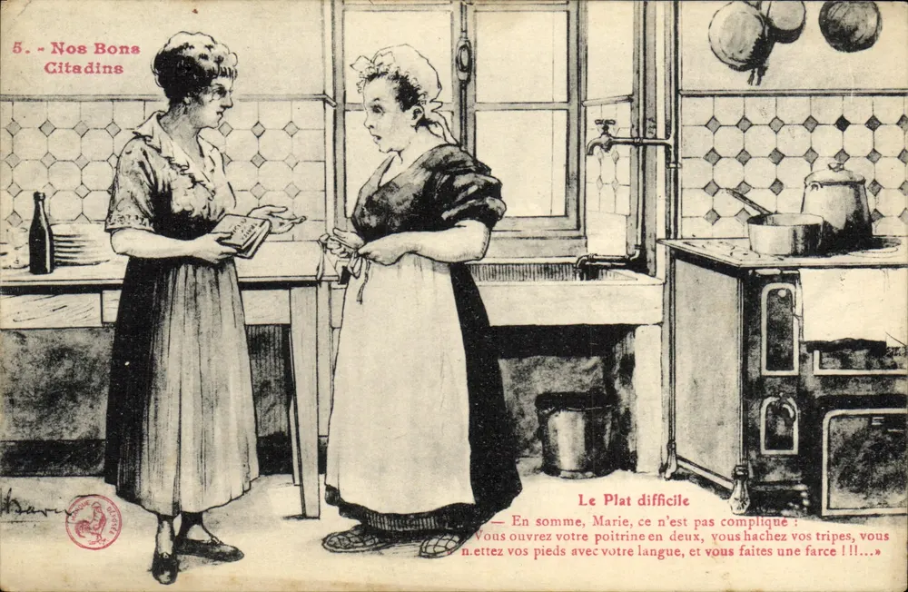 Nos Bons Citadins — Série 5 — Le Plat difficile — Editor: H. Drouin - Frente