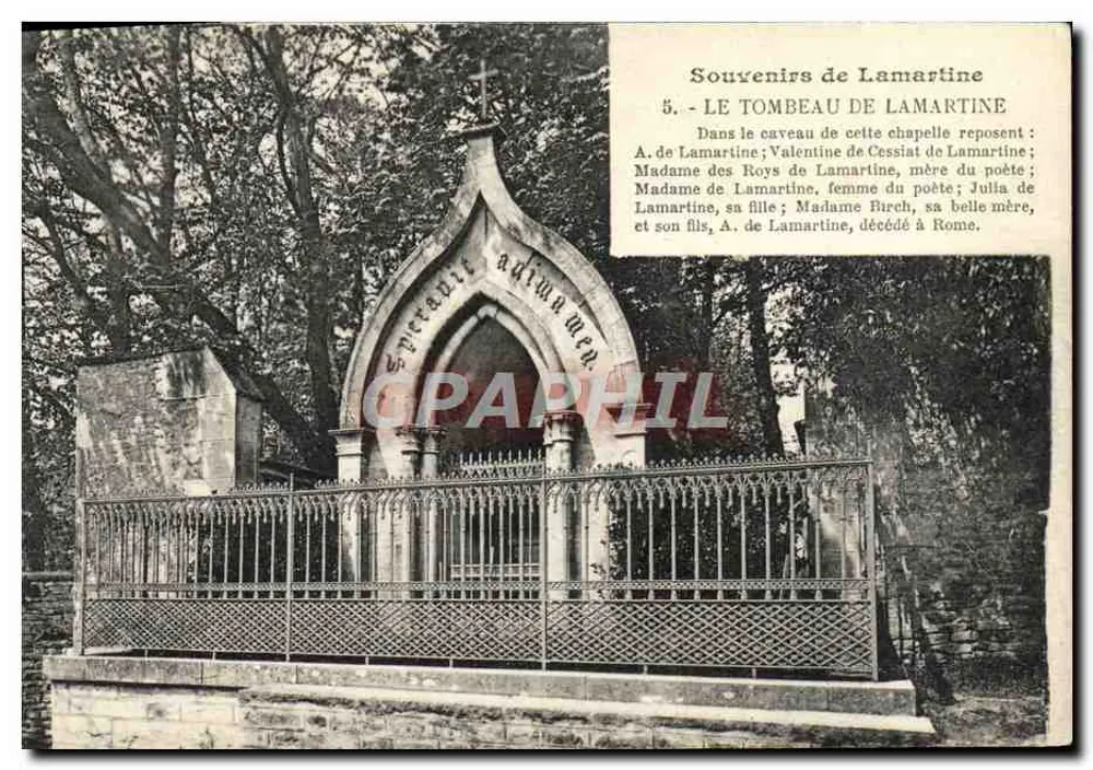 Erinnerungen an Lamartine — DER SARG VON LAMARTINE — L. Forestier, Fotoverlag - Vorderseite