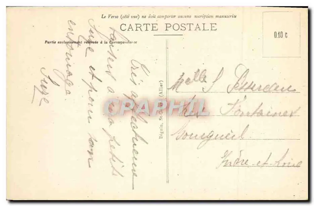 Thiers (P.-de-D.) — Vista generale presa dalla Vidalie — Edizione Gatillot, Thiers - Verso