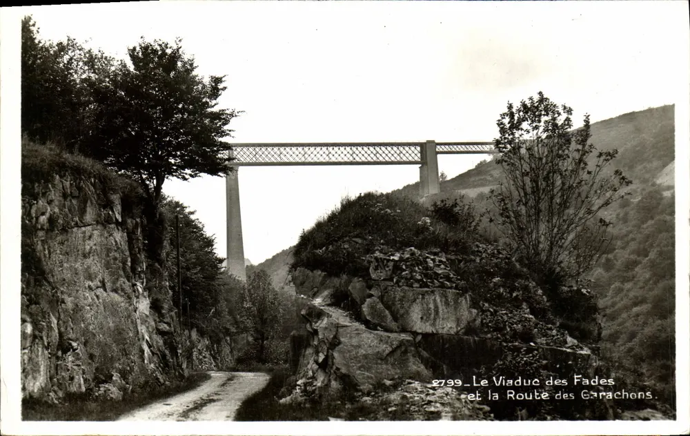 Der Viadukt der Fades und die Straße der Garachons — Ausgabe durch das Rathaus, Vichy - Vorderseite