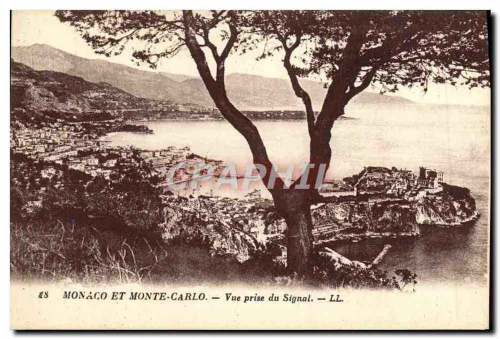 Monaco und Monte-Carlo — Aufnahme vom Signal — LL. - Vorderseite