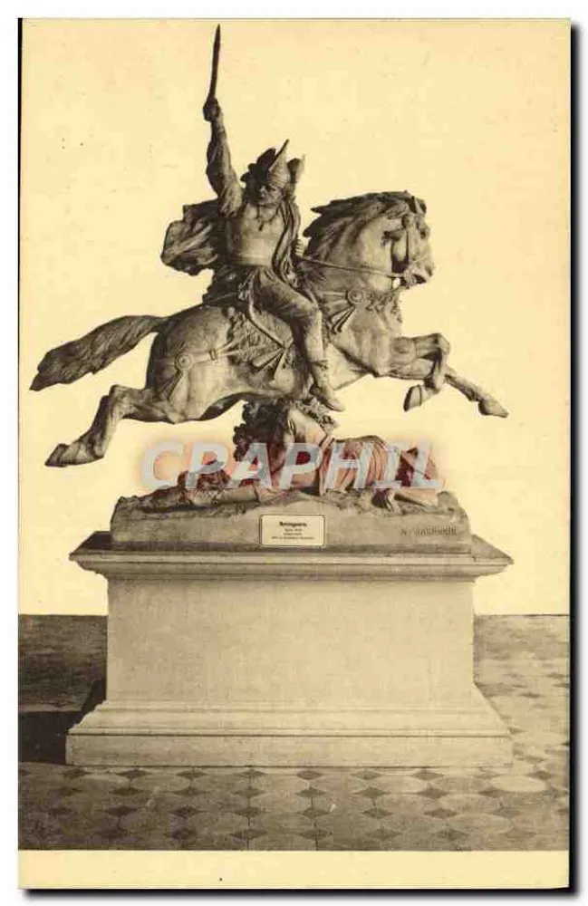 Estátua equestre de Vercingétorix — Museu de Colmar — A. Bartholdi - Frente