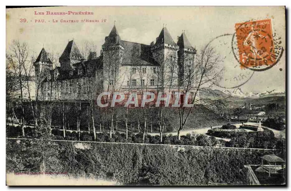 Pau - O Castelo de Henrique IV — As Baixas-Pirineus, n°39 - Frente