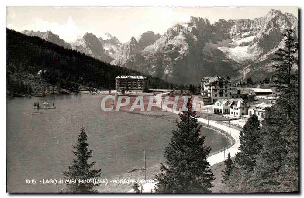 Lago di Misurina (1755) — Sorapis (3200) — Uitgever Ghedina - Voorkant