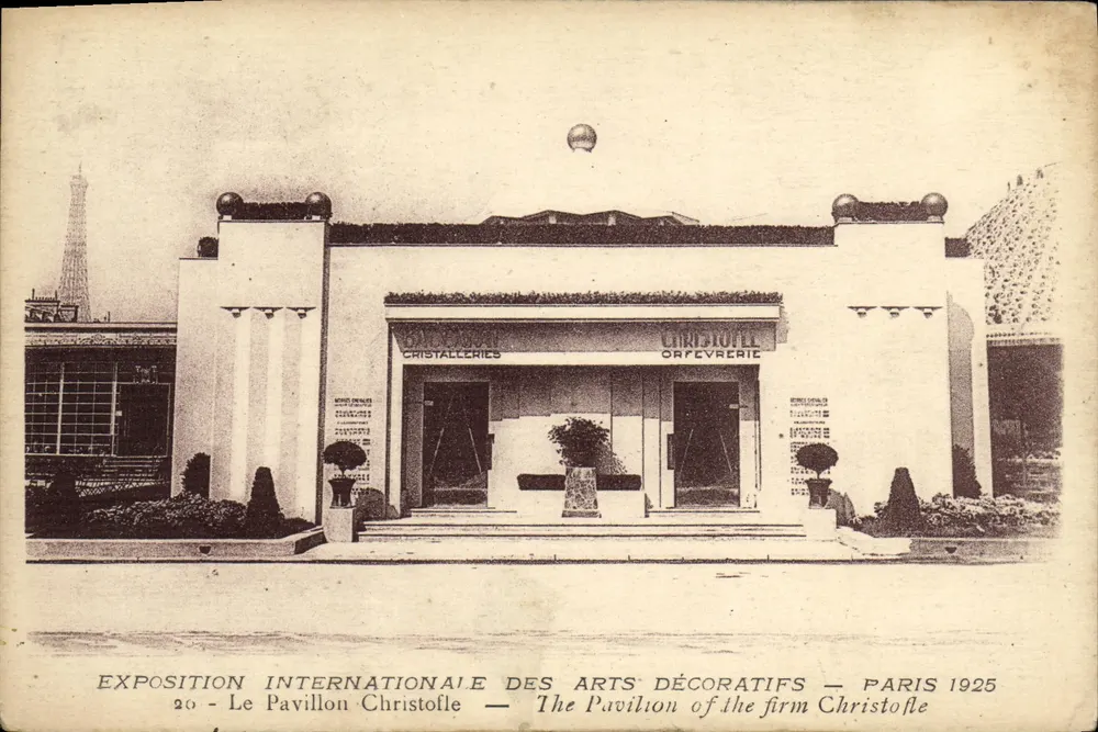 Pavillon Christofle — Internationale Ausstellung für Dekorative Künste — Paris 1925 - Vorderseite
