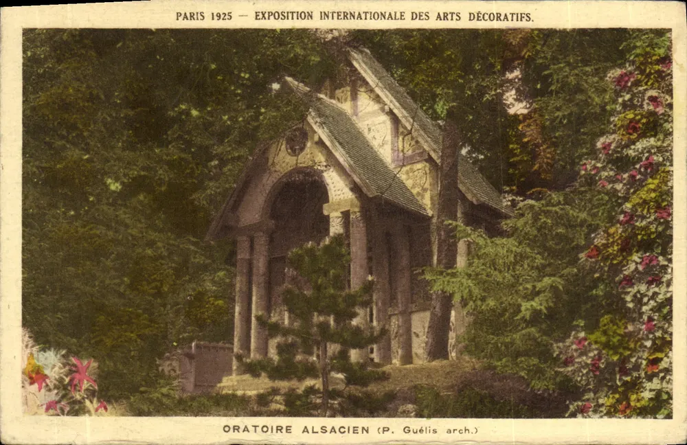 Oratorium elsässisch — Internationale Ausstellung dekorativer Künste, Paris 1925 — Verlag P. Guélis arch. - Vorderseite