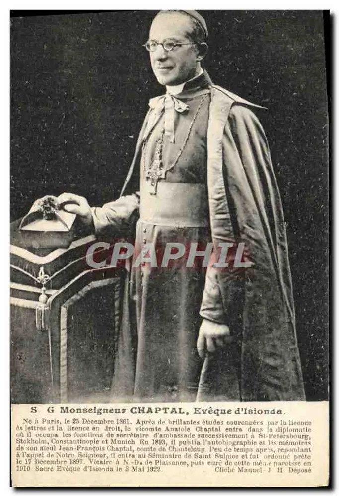 Monseigneur Anatole Chaptal, Bisdom van Isionda — biografie gedrukt — L. Bolisson, uitgever, Parijs - Voorkant