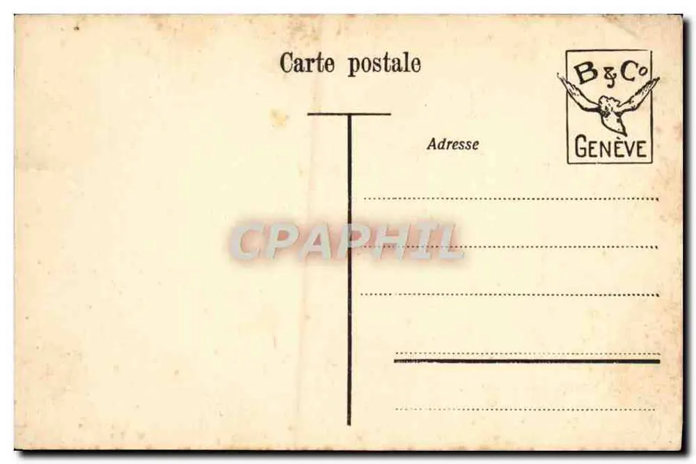 Genebra - O navio „Lausanne“ — n°209 — editor B&Co Genebra - Verso