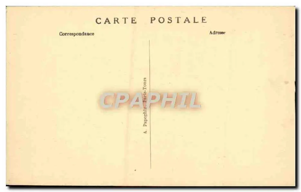 Loches — O Castelo Real (Mon. hist. XIIe e XVe séculos) e Porta dos Cordeliers — A. P. - Verso