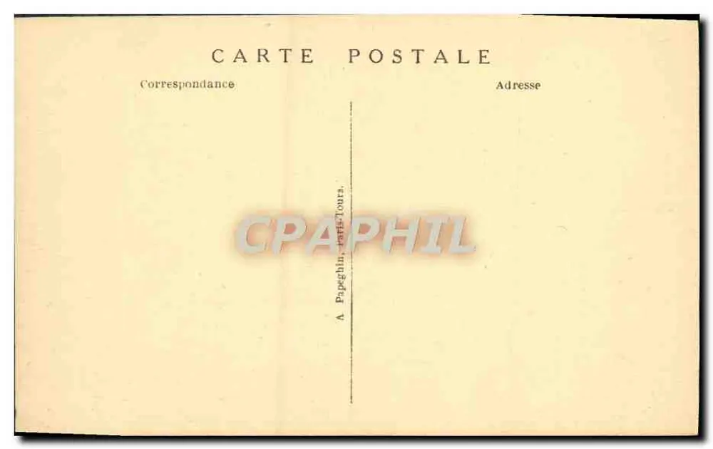 Loches — O Donjon, a Entrada e a Praça de Louis XI — A. P. - Verso