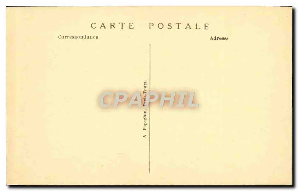 Langeais (Indre-et-Loire) — O Castelo (século XV) — A.P. - Verso