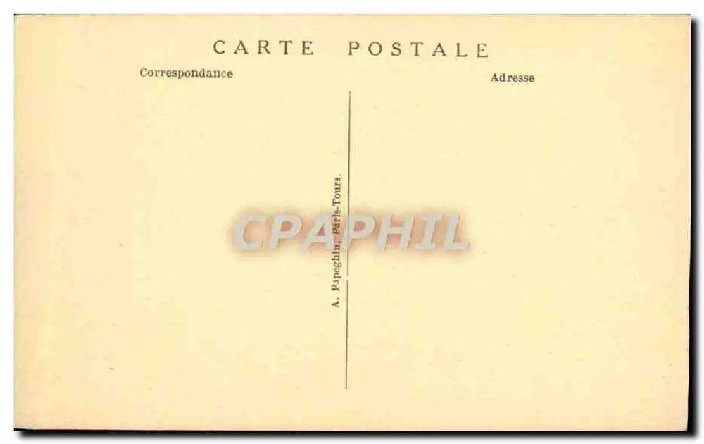 Montrésor (Loir-et-Cher) — O Castelo (Monumento Histórico Séculos XV e XVI) — A. P. - Verso
