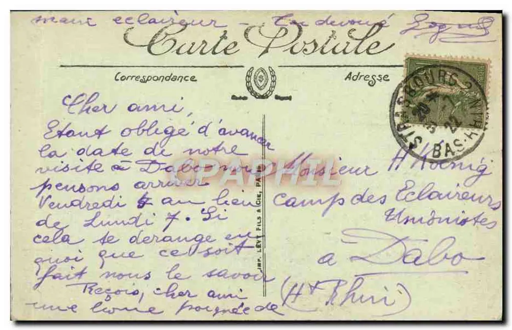 Strasbourg — A Catedral — LL. — n°44 - Verso