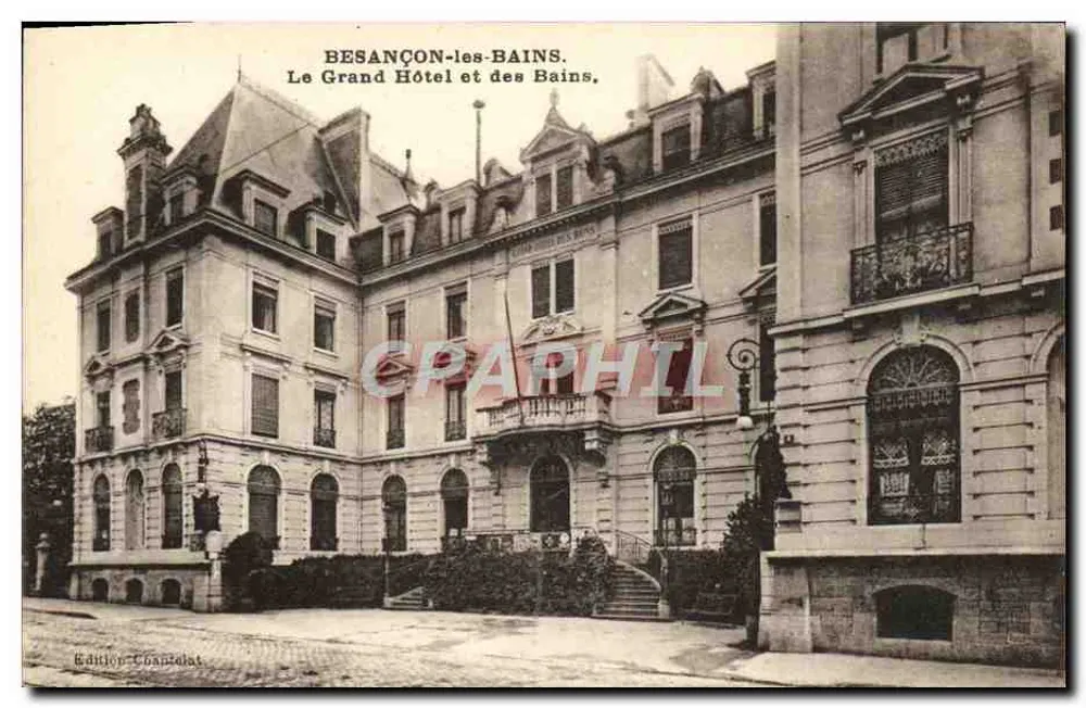 Besançon-les-Bains. Das Grand Hotel und die Bäder — Edition Girardot - Vorderseite