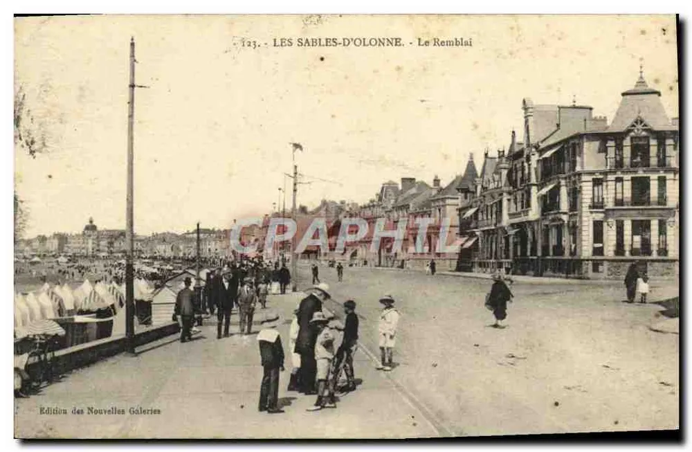 Les Sables-d'Olonne - O Remblai — Edição das Novas Galerias, n°123 - Frente
