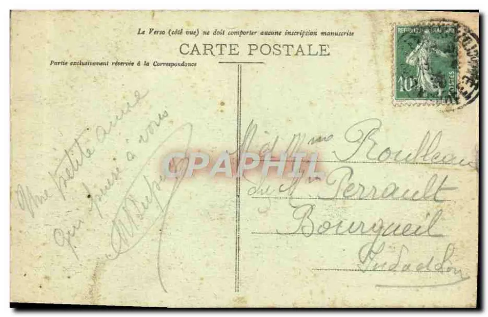 Les Sables-d'Olonne - O Remblai — Edição das Novas Galerias, n°123 - Verso