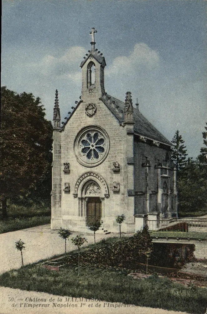 Castelo de Malmaison — Igreja do Imperador Napoleão I e da Imperatriz Joséfina — Editor ND Pha, n° 50 - Frente