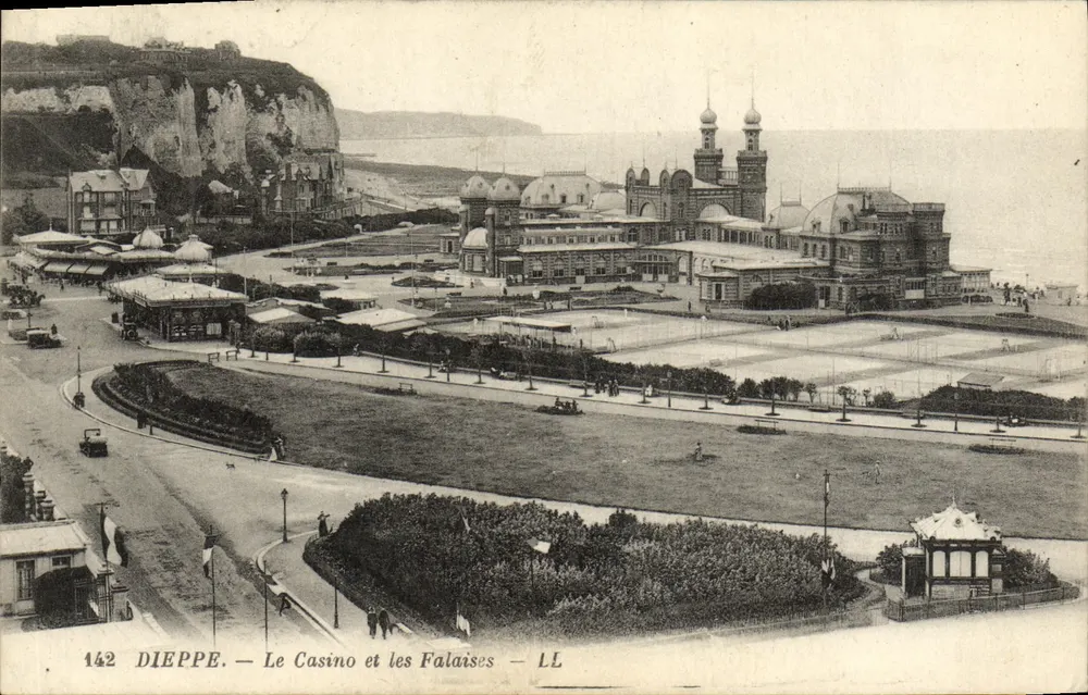 Dieppe — Das Casino und die Klippen — LL - Vorderseite