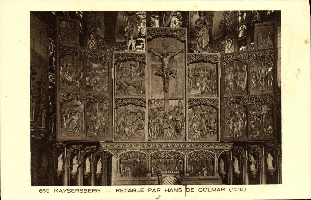 Kaysersberg — Retábulo por Hans de Colmar (1518) - Frente