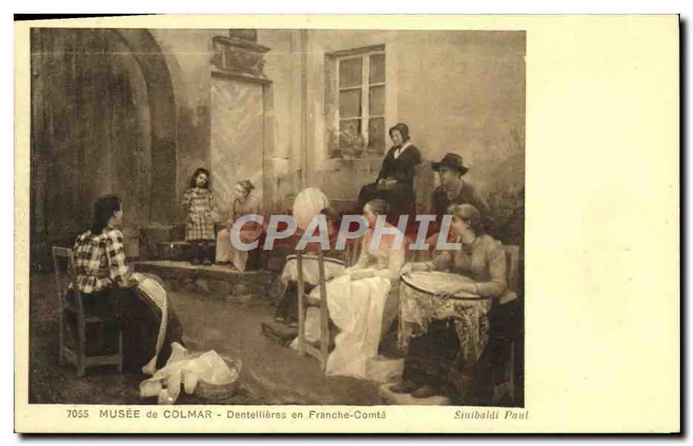 Dentelheiras na Franche-Comté — Museu de Colmar — Paul Sinibaldi — n° 7055 - Frente