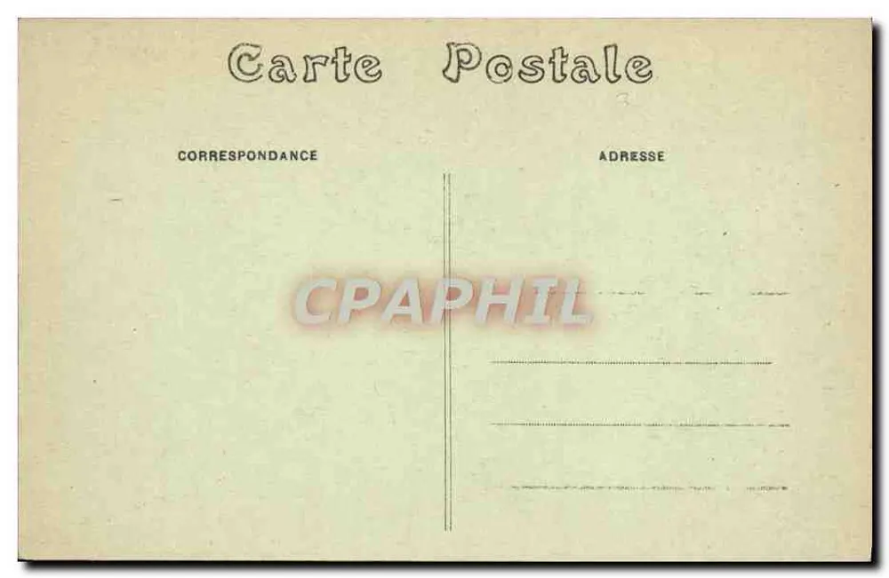 Belleœuve - A Tranchée (fachada Norte) — A. B. Tours - Verso