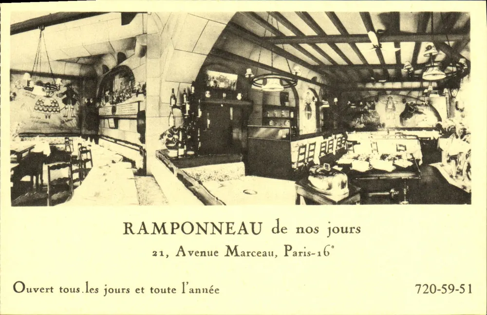 Ramponeau heute — Restaurant — 720-59-51 - Vorderseite