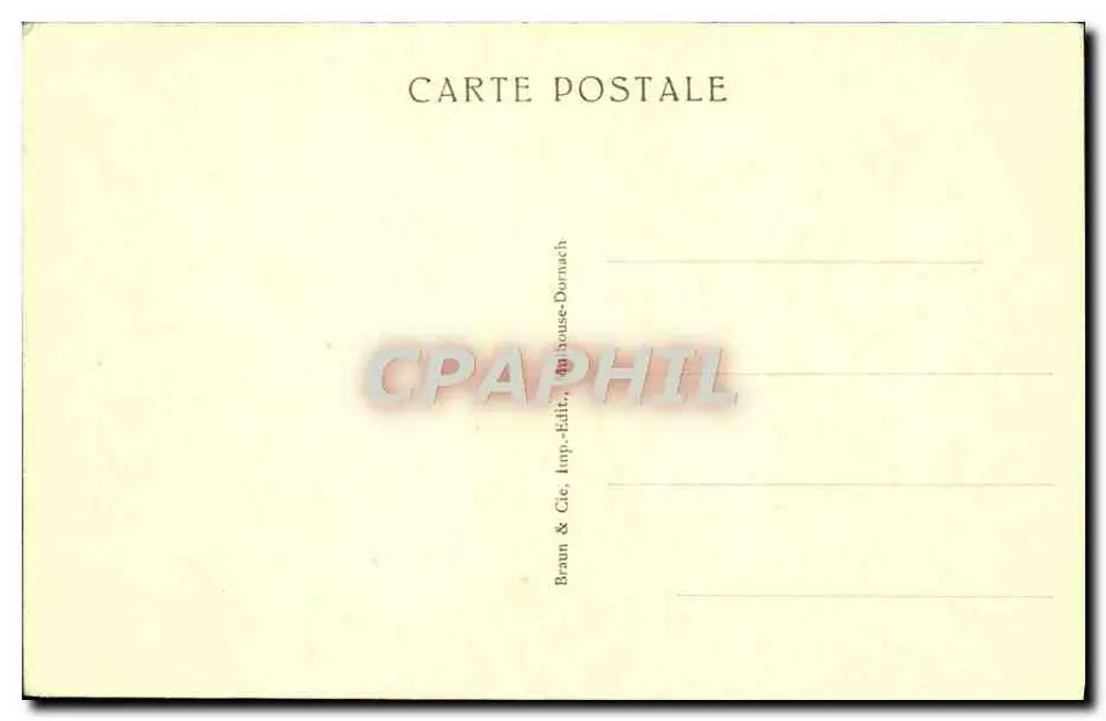 O Abbade Wetterlé — retrato gravado — Braun & Cie, Dornach - Verso